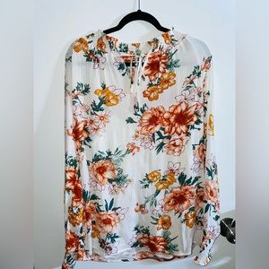 3x1 Bundle Boho Floral Printed Casual Top Long Sleeve Size:M